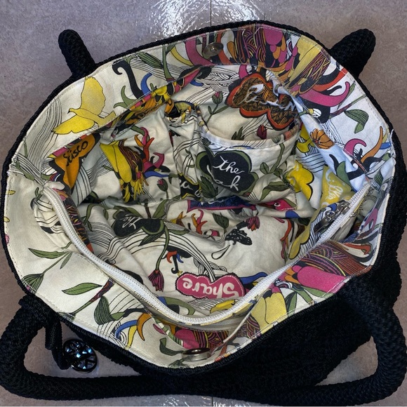 The Sak Black Crochet Shoulder / Tote Bag Black - Picture 5 of 16